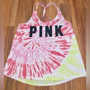 VS pink razor~back tank